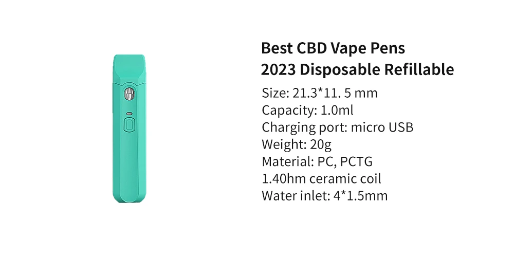 Best CBD Vape Pens 2023 Disposable Refillable