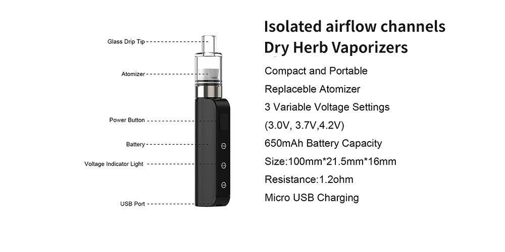 Isolated airflow channels Dry Herb Vaporizers Isolated airflow channels Dry Herb Vaporizers